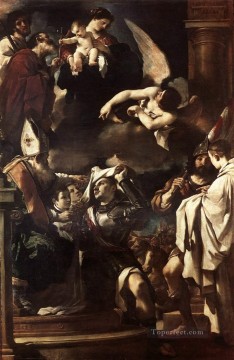 Guercino Painting - St William of Aquitaine Receiving the Cowl Baroque Guercino